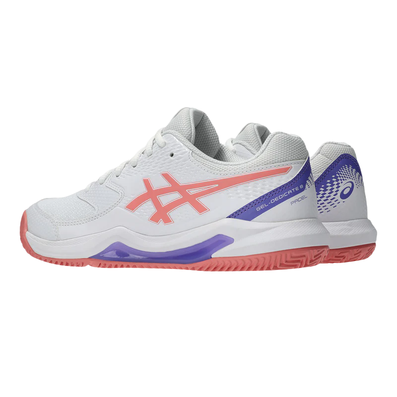 Zapatillas Asics Gel-Dedicate 8 Padel Women White/Guava 2026