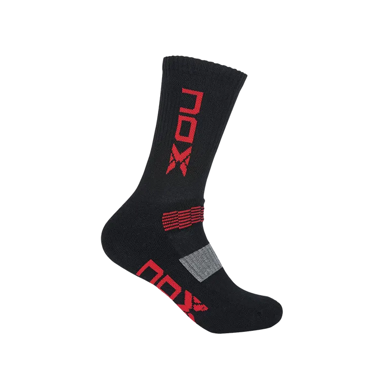 Calcetines Nox Serie Pro Negro/Rojo