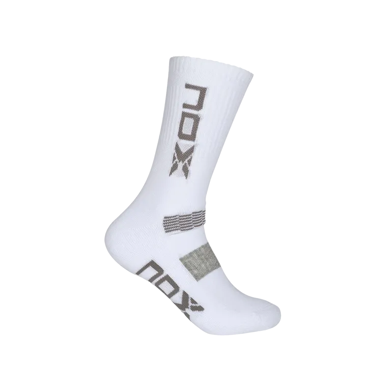 Calcetines Nox Serie Pro Blanco/Gris