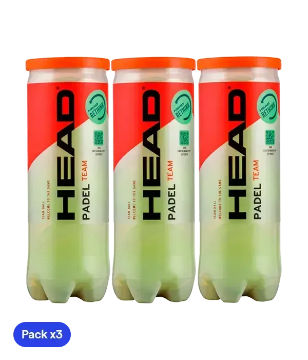 Pelotas Head Padel Team (Pack x3)