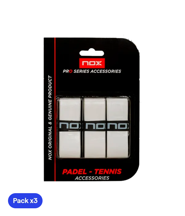 Overgrips Nox Pro Liso Blanco (Pack x3)
