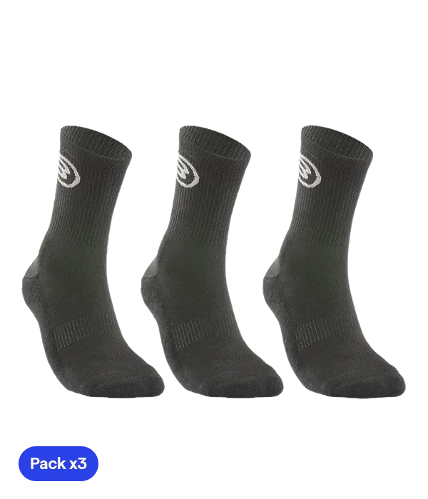 Calcetines Bullpadel BP252 Negros