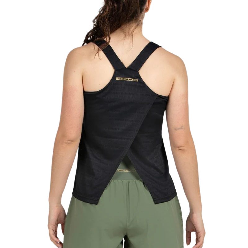 Camiseta Bullpadel Piura Negro Mujer 2026