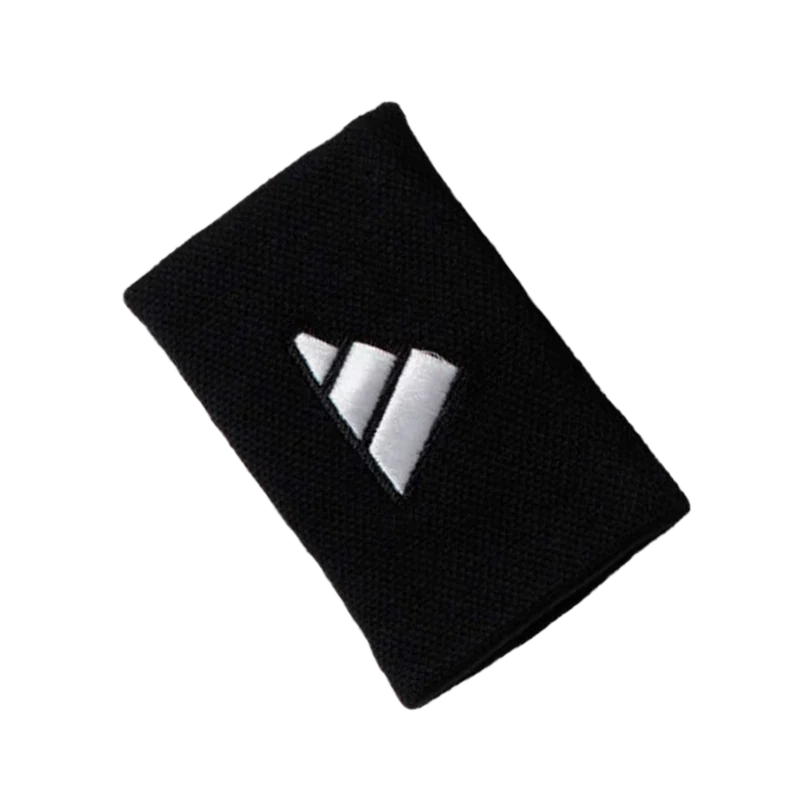 Muñequeras Adidas Largas Negras Logo Grande