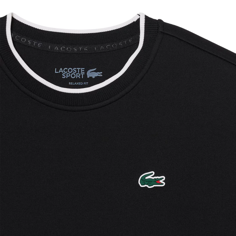 Sudadera Lacoste Con Relieve Negro