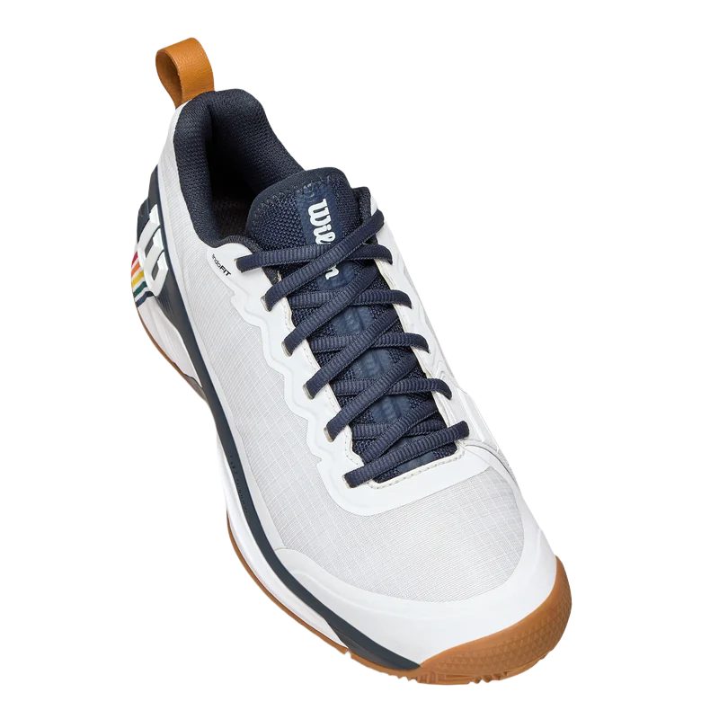 Zapatillas Wilson Rush Pro 4.5 Clay RG White/Navy Blazer/Gum 2025