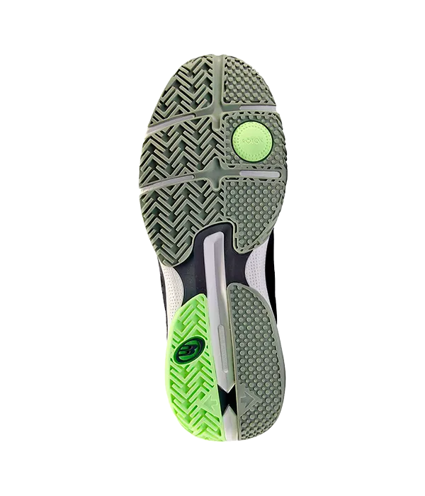 Zapatillas Bullpadel Flow 24V Negro/Eucalipto