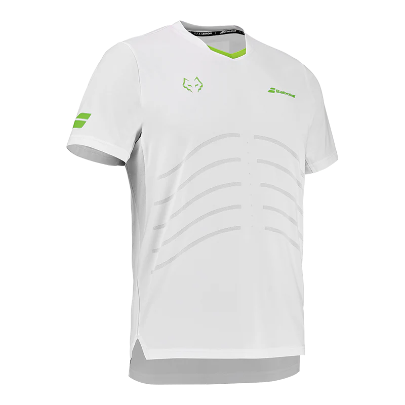Camiseta Babolat Réplica White/White 2026 J. Lebrón