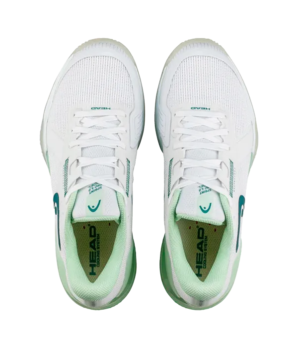 Zapatillas Head Sprint Pro 4.0 Padel Mujer White/Green 2025