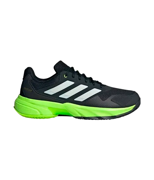 Zapatillas Adidas CourtJam Control 3 Clay Negro/Amarillo Limon 2025