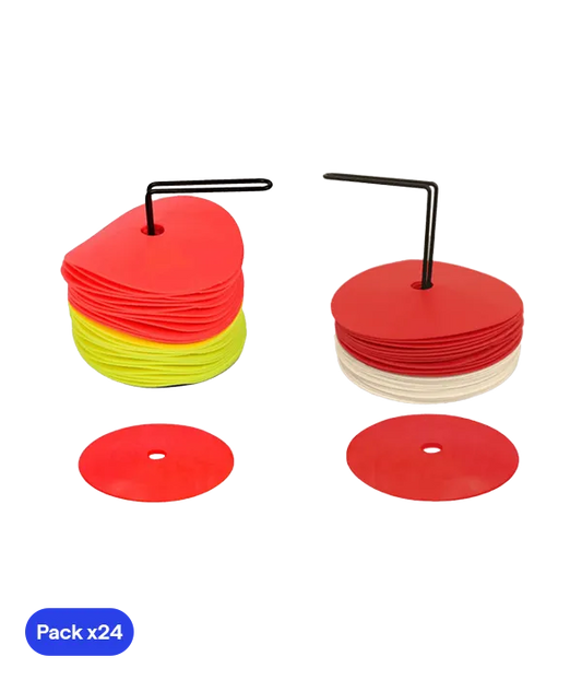 Pack 24 conos planos de goma zastor