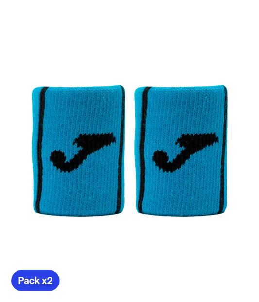 Muñequeras Joma Game Corta Azul (Pack x2)