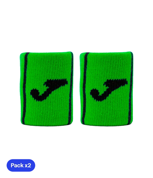 Muñequeras Joma Game Cortas Verde Pack x2