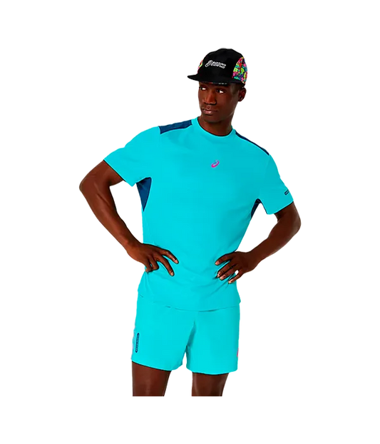 Camiseta Asics Padel Court SS Energy Aqua 2025
