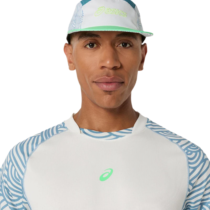 Camiseta Asics Padel Court All Over Print SS Top Cream/Saba Blue 2026