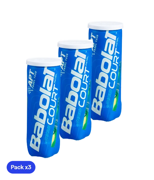 Pelotas Babolat Court Padel (Pack x3)