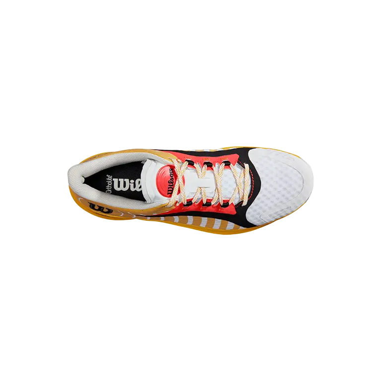 Zapatillas Wilson Hurakn Pro White/OldGold/Fiery