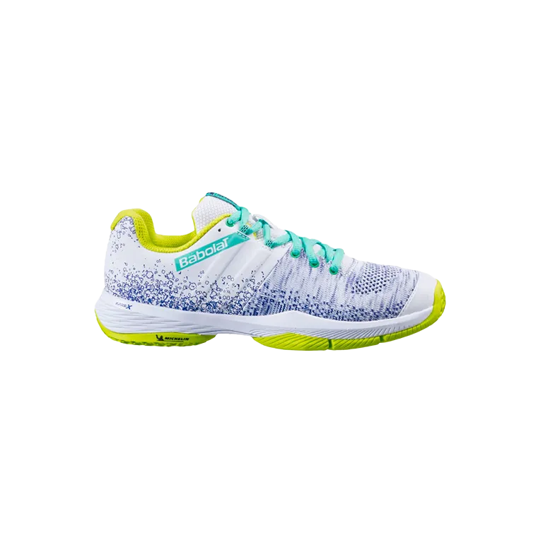 Zapatillas Babolat Sensa Mujer White/Spring Bud