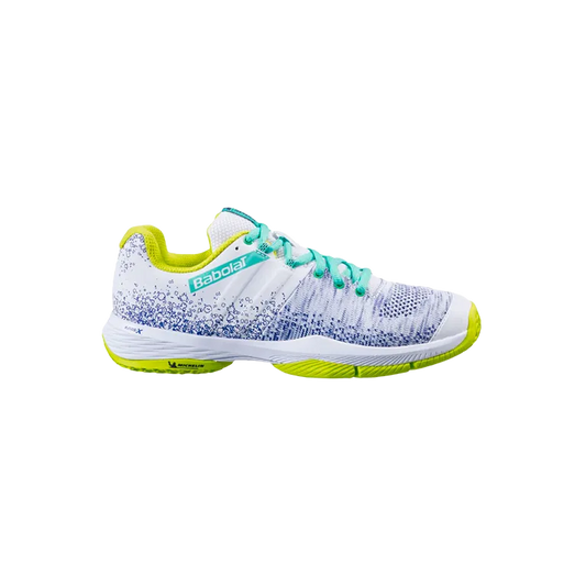 Zapatillas Babolat Sensa Mujer White/Spring Bud