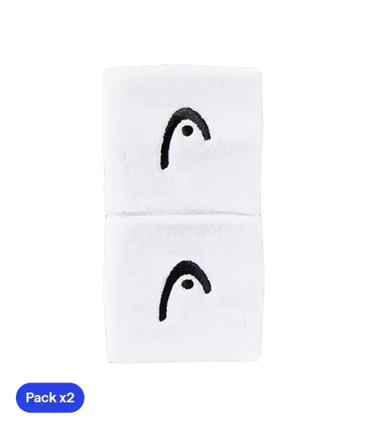 Muñequeras Cortas Head Blanco (Pack x2)