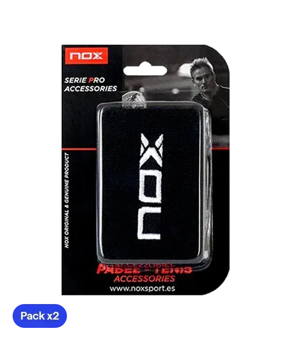 Muñequeras Nox Negro (Pack x2)