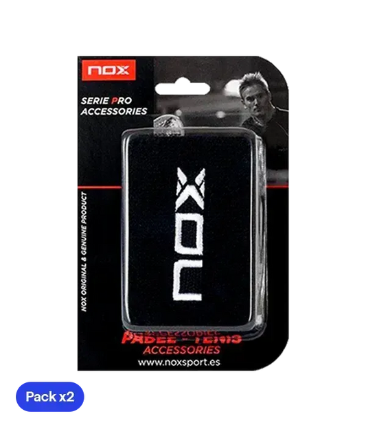 Muñequeras Nox Negro (Pack x2)
