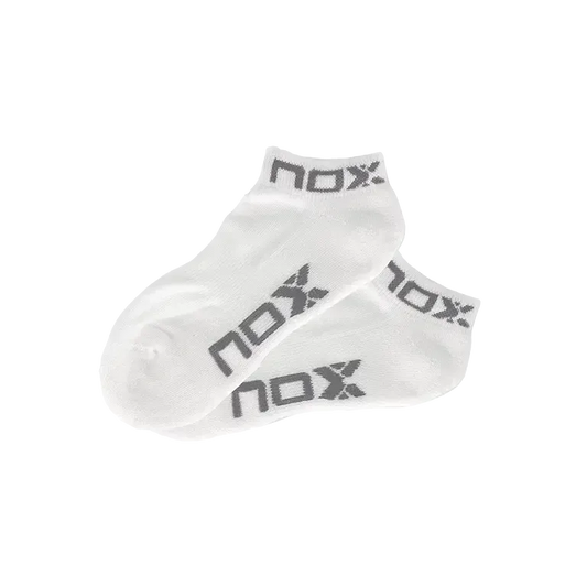 Calcetines Nox Pinkies Blanco/Gris Mujer