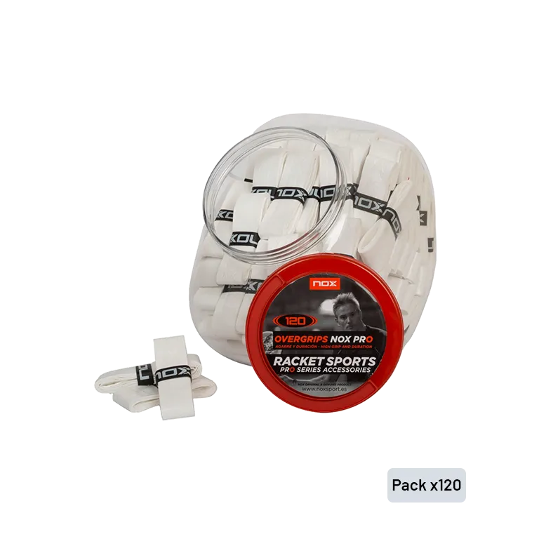 Tambor Overgrips Nox Pro Liso Blanco (x120)