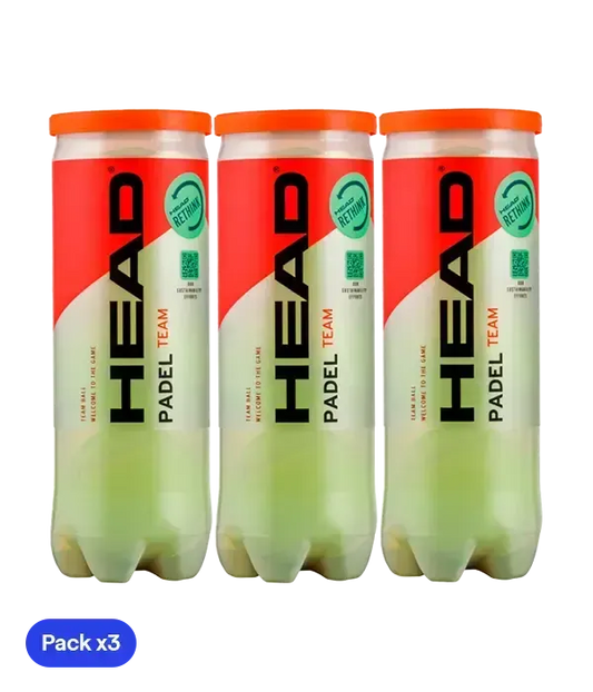 Pelotas Head Padel Team (Pack x3)