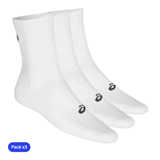 Calcetines Asics Crew Blanco (Pack x3) 2026