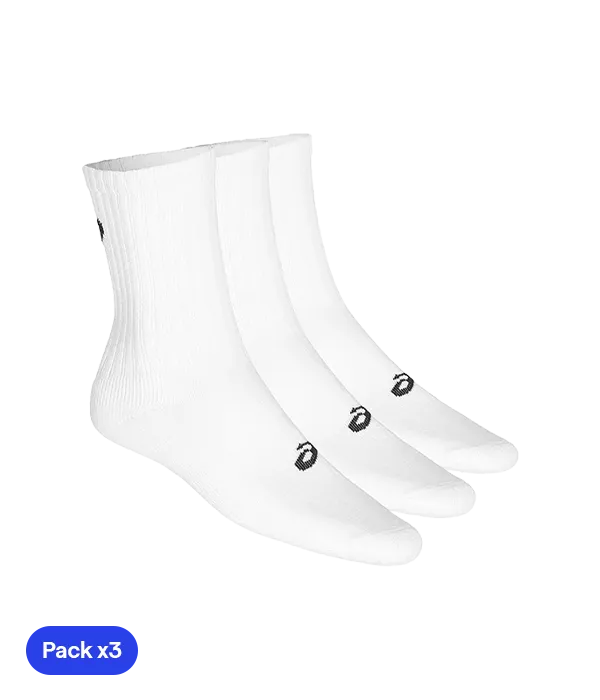 Calcetines Asics Crew (Pack X3) Blanco
