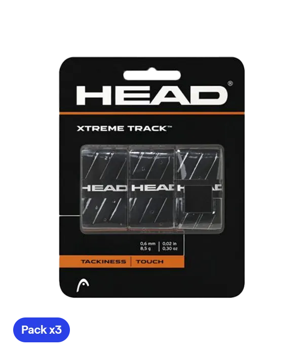 Overgrips Head XtremeTrack Negro (Pack x3)