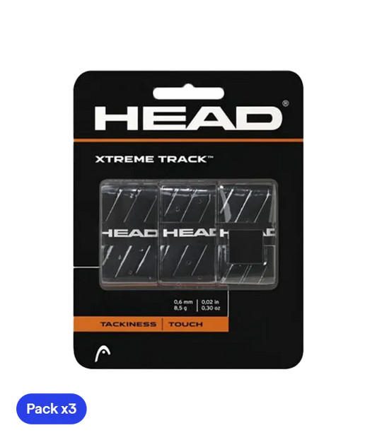 Overgrips Head XtremeTrack Negro (Pack x3)