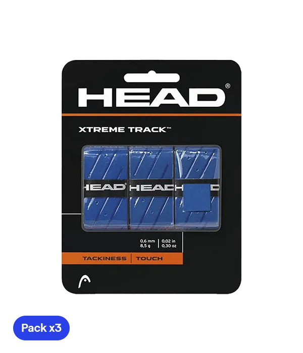 Overgrips Head XtremeTrack Azul (Pack x3)