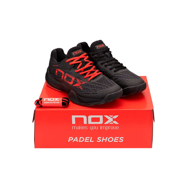 Zapatillas Nox AT10 Lux Negro/Rojo