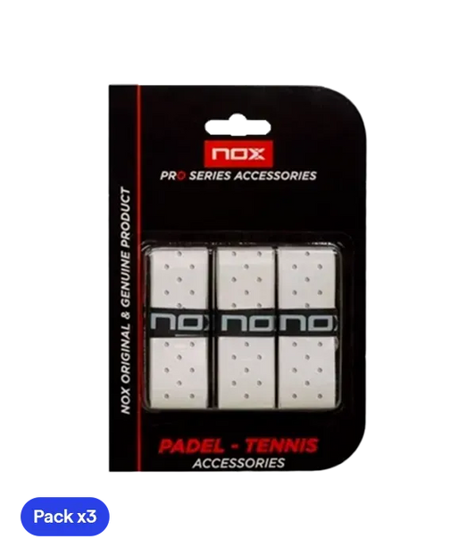 Overgrips Nox Pro Perforado Blanco (Pack x3)