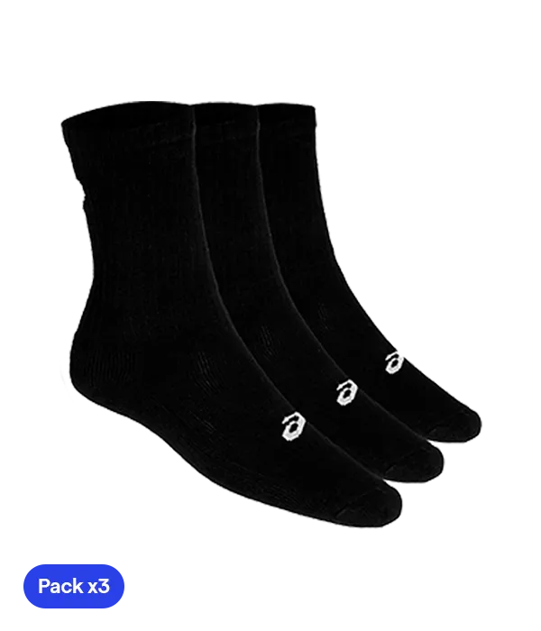 Calcetines Asics Crew (Pack X3) Negro