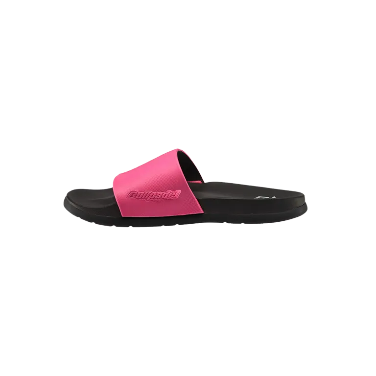 Chanclas Bullpadel Mujer Negro/Rosa