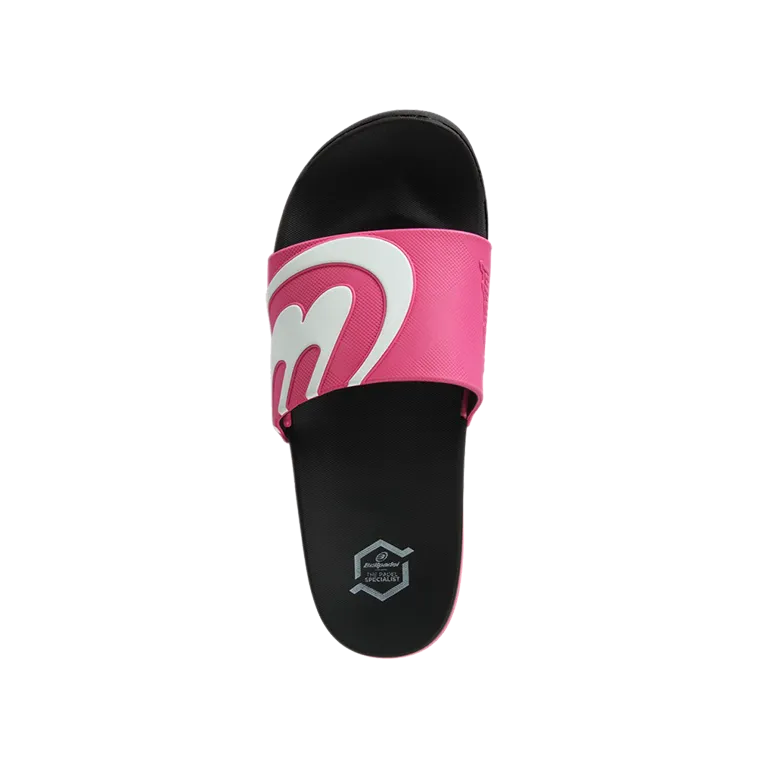 Chanclas Bullpadel Mujer Negro/Rosa