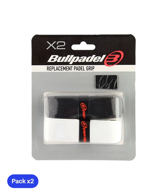 Grips Bullpadel GR-1210 Negro y Blanco (Pack x2)