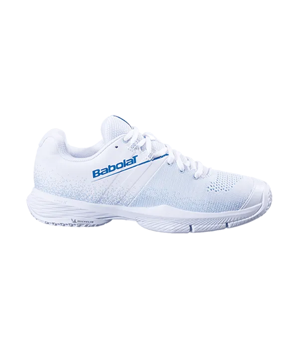 Zapatillas Babolat Sensa Mujer White/Cool Blue