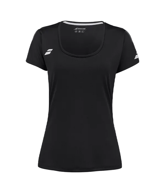 Camiseta Babolat Cap Sleeve Top Mujer Negro