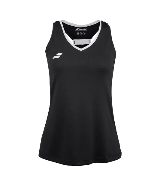 Camiseta Babolat Play Tank Top Mujer Negro