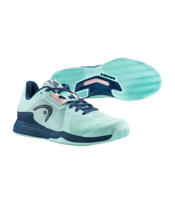 Zapatillas Head Sprint Team 3.5 Clay Mujer Aqua Dark Blue