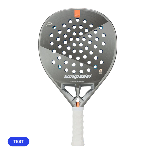 Pala de TEST Bullpadel Hack 04 Hybrid Cloud Paquito Navarro 2026