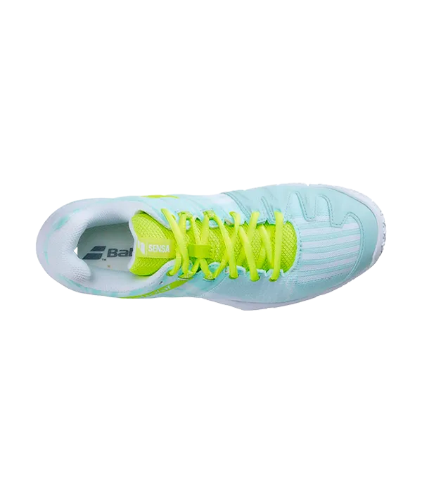 Zapatillas Babolat Sensa Blue/Sulphur Spring Mujer