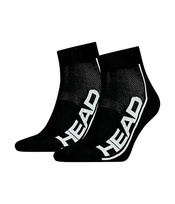 Calcetines Head Performance Quarter Negro (Pack x2)