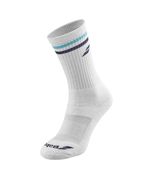 Calcetines Babolat Team Single Blanco/Azul 2025