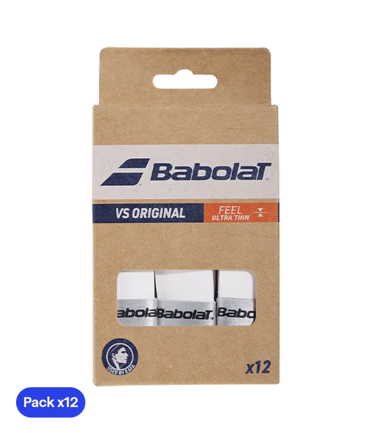 Overgrips Babolat VS Original Liso Blanco (Pack x12)
