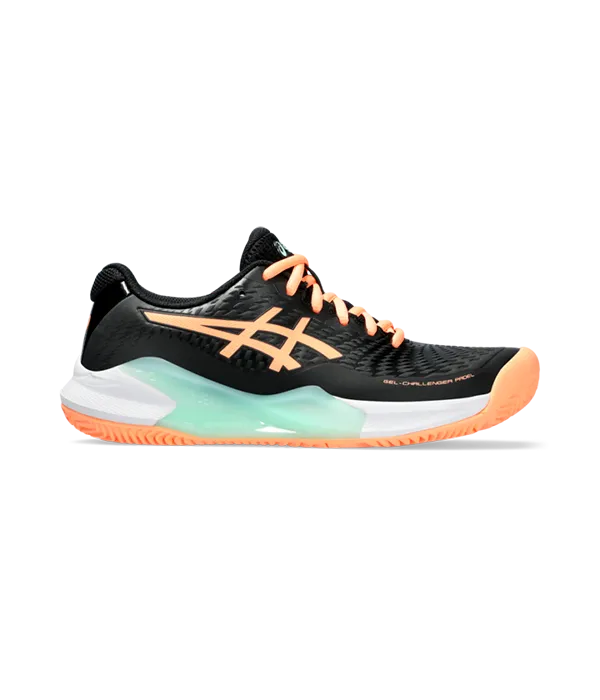 Zapatillas Asics Gel-Challenger 14 Padel Mujer Black/Bright Sunstone